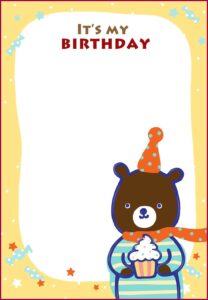 Teddy Bear Invitation Template Free