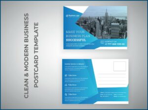 Template For Postcard