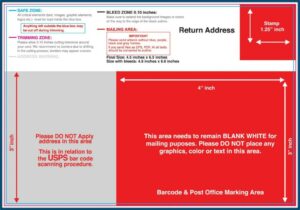 Template For Postcards 4 Per Page