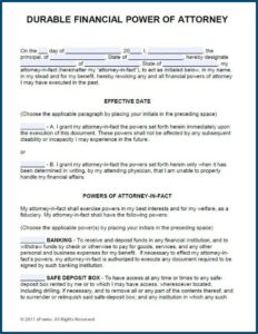 Template For Power Of Attorney South Africa