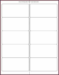 Templates For Avery Labels 8163