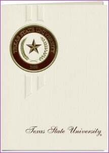 Texas State University Graduation Announcements