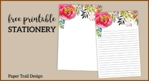 Thank You Letter Stationery Printable