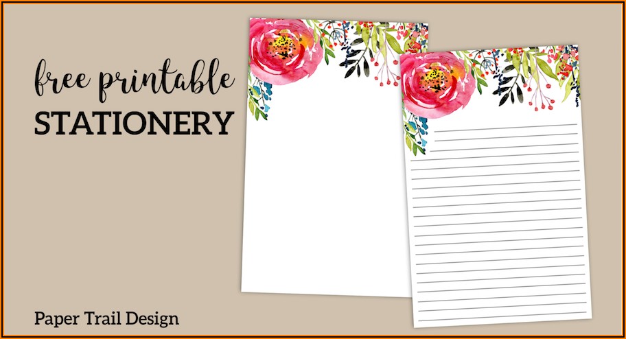 Thank You Letter Stationery Printable
