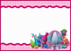Trolls Birthday Party Invitations Template