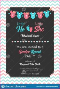 Twin Gender Reveal Invitations Free