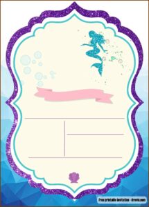 Under The Sea Birthday Invitation Template Free
