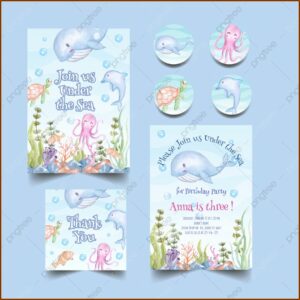 Under The Sea Invitation Template