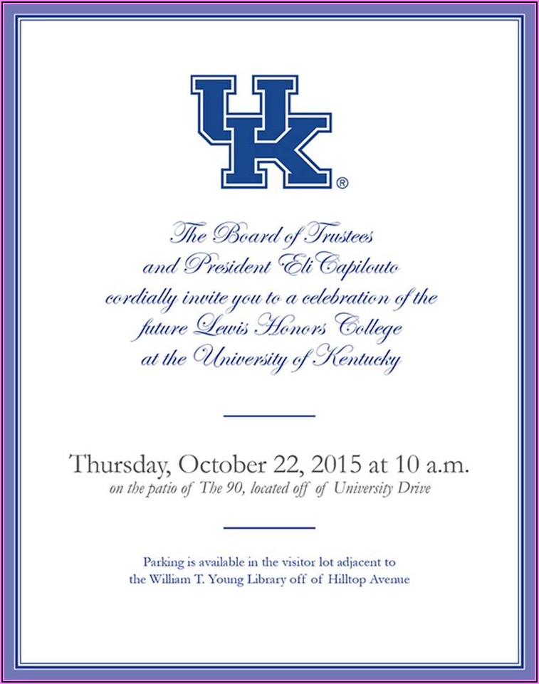 University Of Kentucky Graduation Announcements