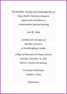 University Of Wyoming Graduation Announcements