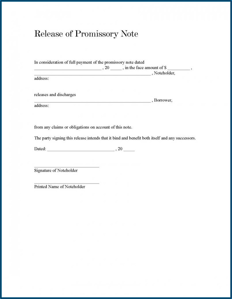 Unsecured Promissory Note Template Texas