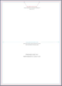 Vertical Postcard Back Template