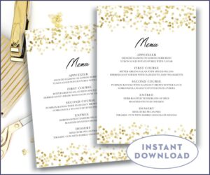 Wedding Drink Menu Templates Microsoft Word