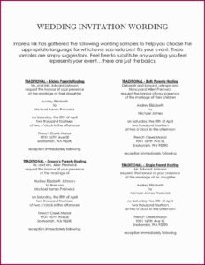 Wedding Invitation Wording Bride And Groom Hosting