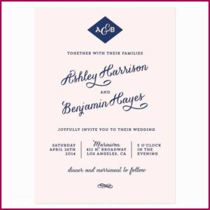 Wedding Invitation Wording Examples Couple Hosting
