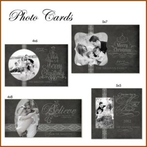 4x8 Christmas Card Templates