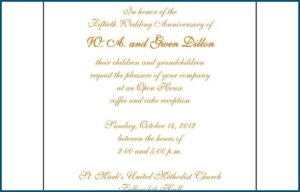 50th Wedding Anniversary Invitations Walmart