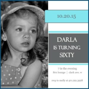 60th Birthday Invitation Ideas
