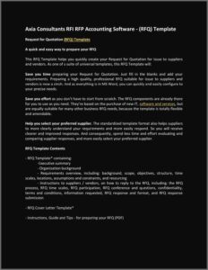 Accounting Software Rfp Template