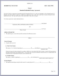 Alberta Landlord Rental Agreement Form