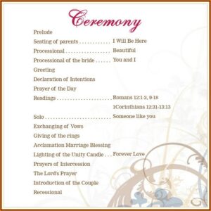 Anniversary Program Template