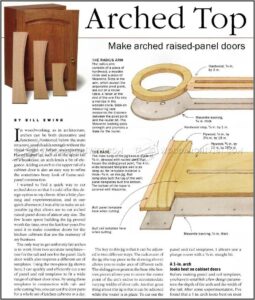 Arched Raised Panel Door Templates