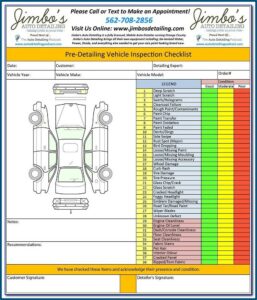 Auto Detailing Forms