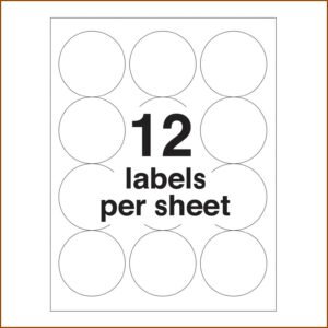 Avery Circle Labels Template 5294