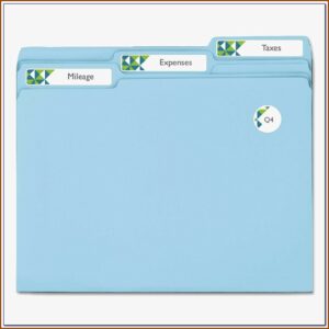 Avery File Folder Template 8366