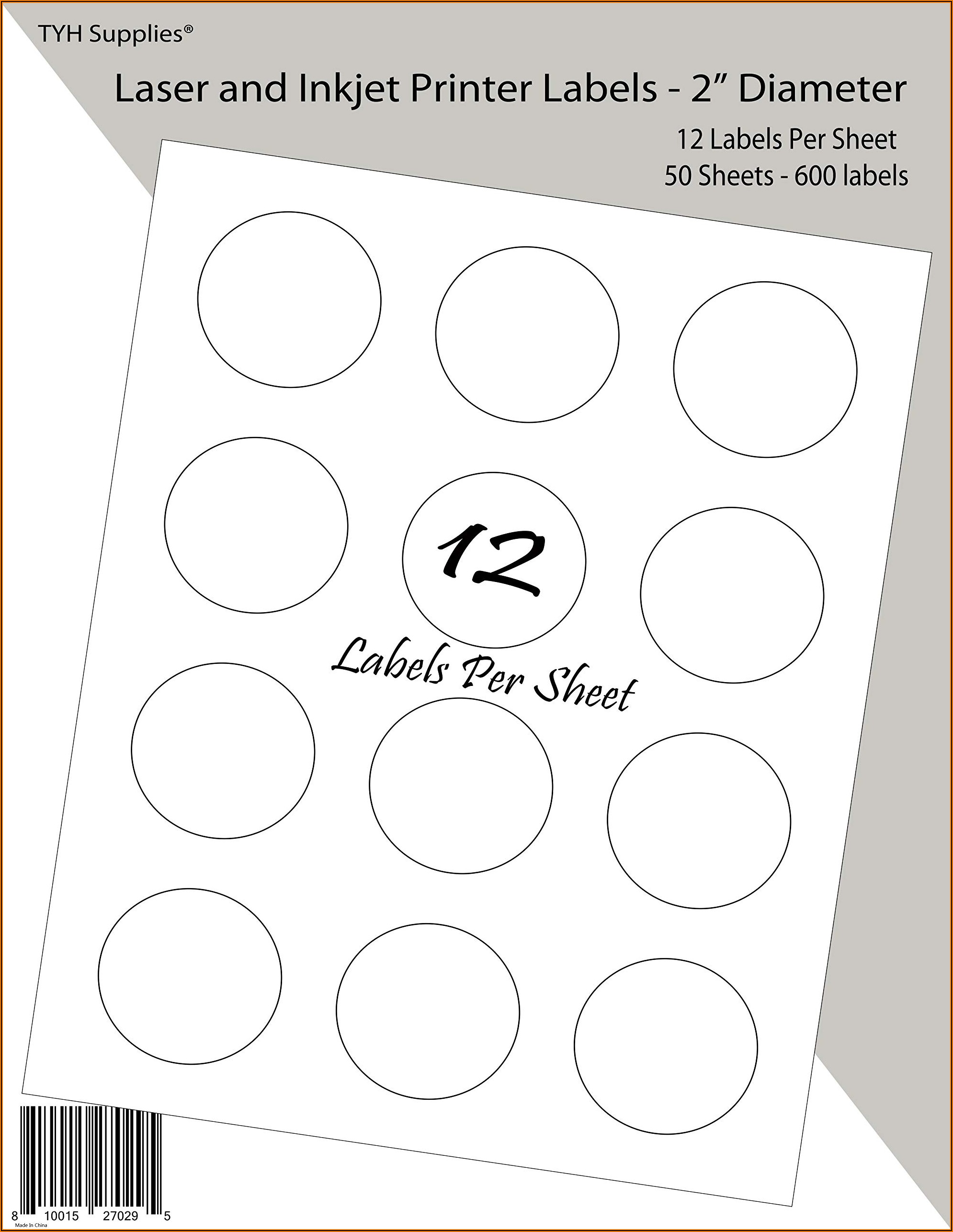 Avery Round Labels Template 8293