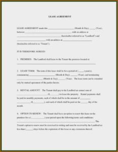 Az Rental Lease Agreement Form