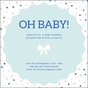 Baby Boy Shower Invitation Templates Free