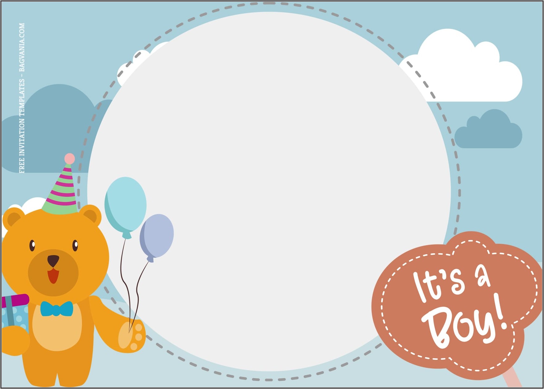 Baby Shower Invitation Templates For Boy Free