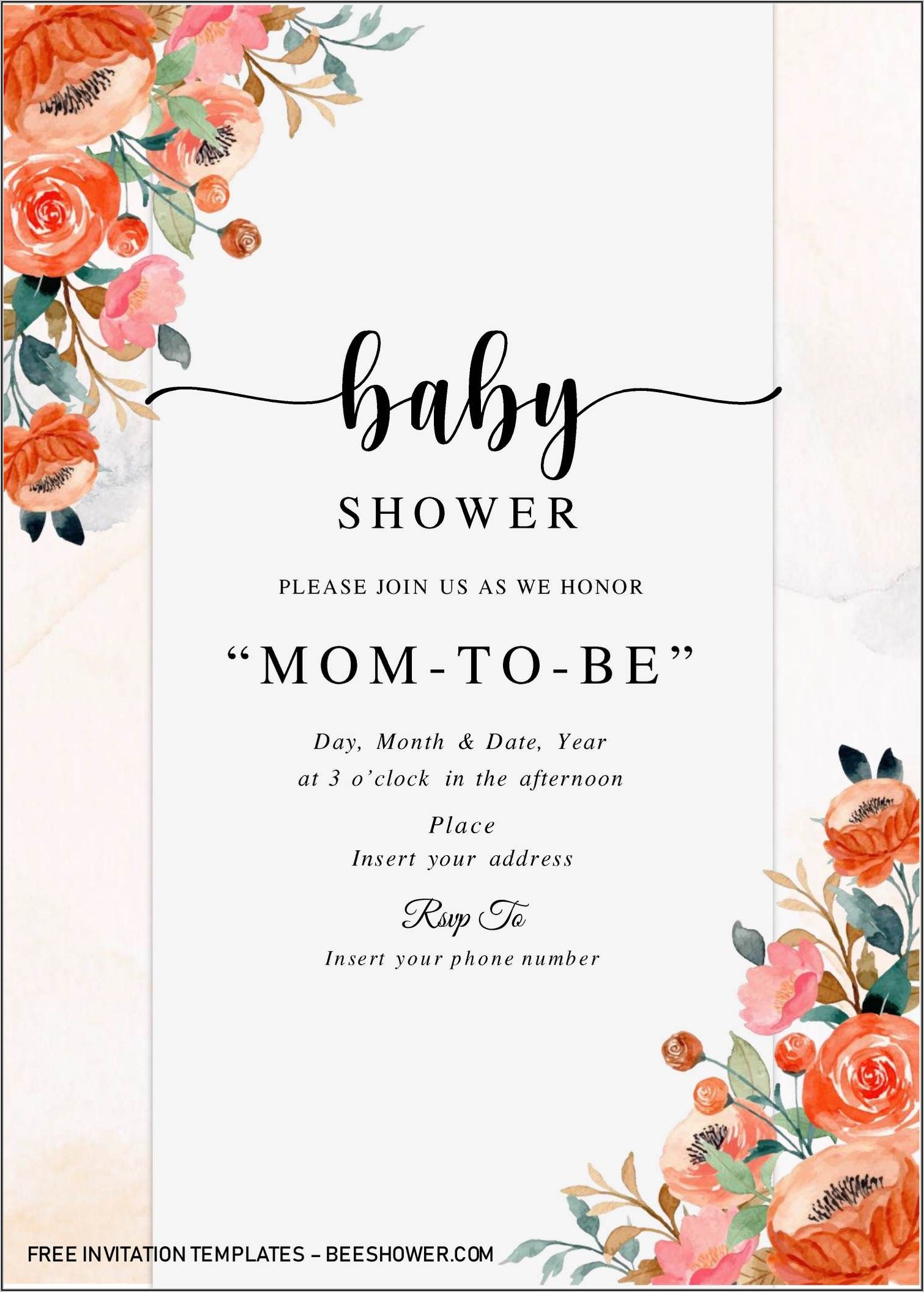 Baby Shower Invitation Templates