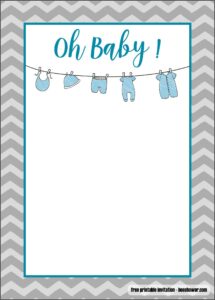 Baby Shower Invitations Onesie Template