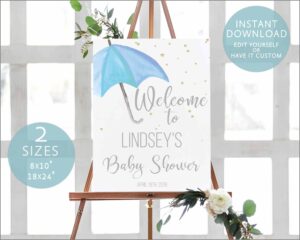 Baby Shower Welcome Template