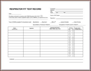 Backflow Test Form Word