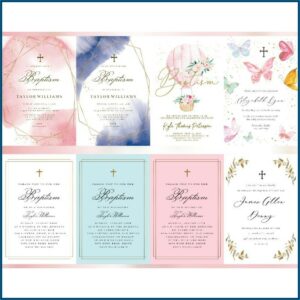 Baptism Invitation Card For Baby Boy