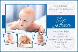 Baptism Invitation Design For Baby Boy