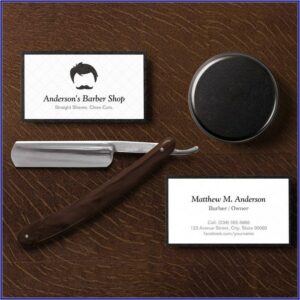 Barber Shop Business Cards Templates Free