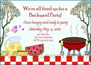 Bbq Invitation Template Free