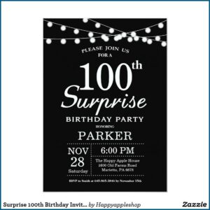 Black And White 40th Birthday Invitations