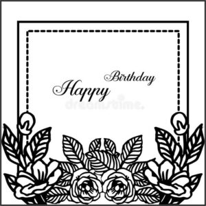 Black And White Birthday Invitations Backgrounds
