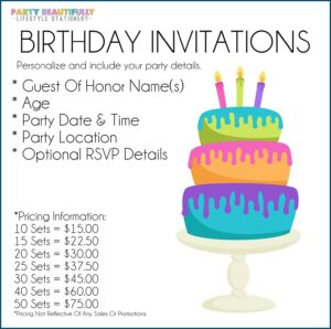 Black Gold And White Birthday Invitations