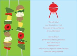 Blank Bbq Invitation Template