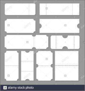 Blank Concert Ticket Template