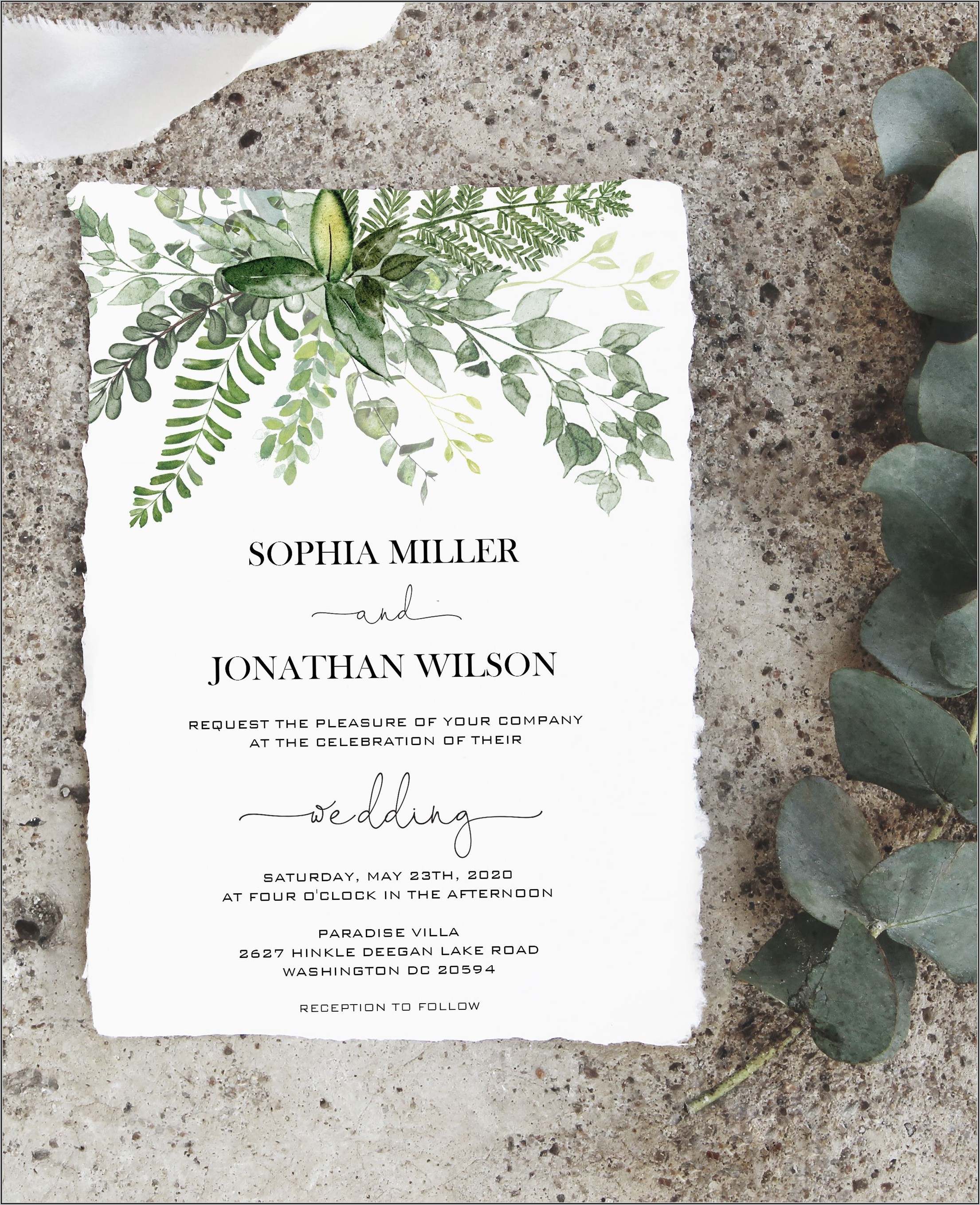 Blank Enchanted Forest Invitation Template
