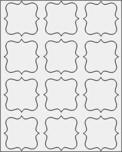 Blank Luggage Label Template