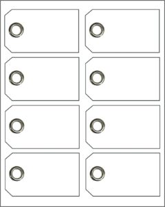 Blank Luggage Tag Template