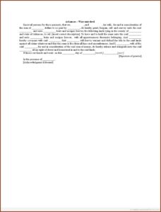 Blank Warranty Deed Form Arkansas